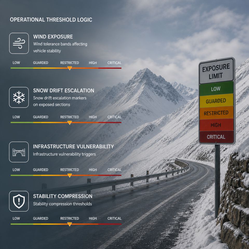 Alpine road operational environment